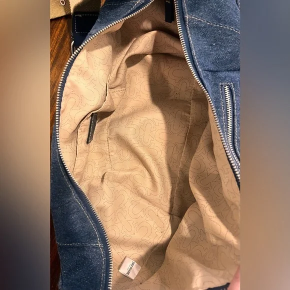 True Religion Denim Shoulder Bag Hobo Vintage style unisex Y2K slouch - Picture 9 of 15